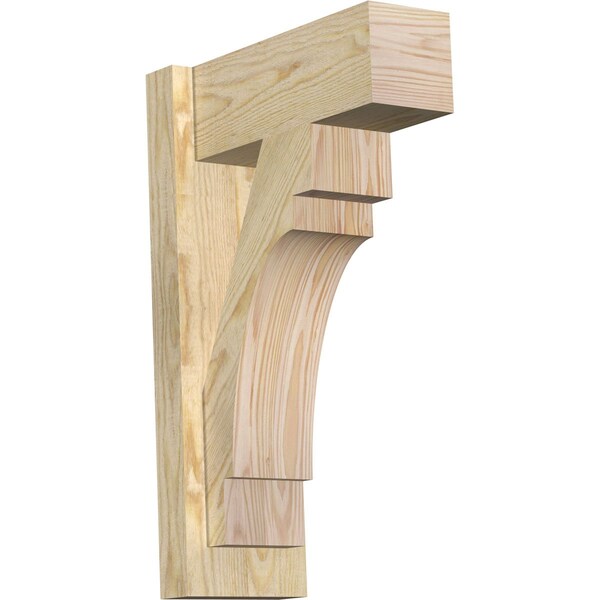 Ekena Millwork Merced Block Rough Sawn Outlooker, Douglas Fir, 6"W x 14"D x 22"H OUT06X14X22MRC05RDF - main